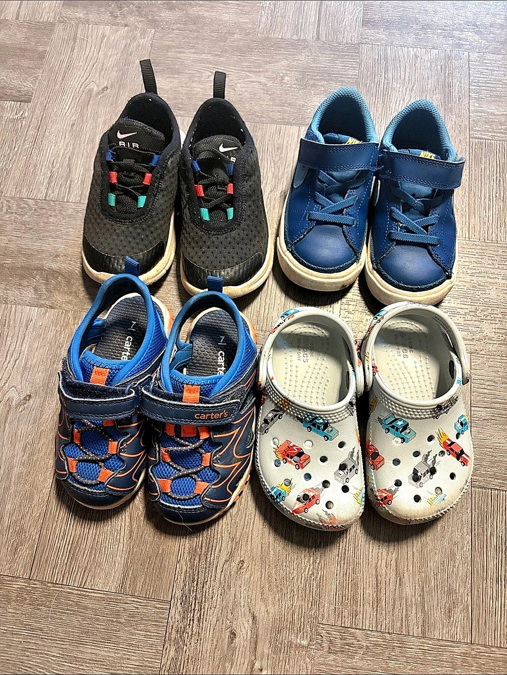 Toddler Boy Shoe Bundle Blue & Black